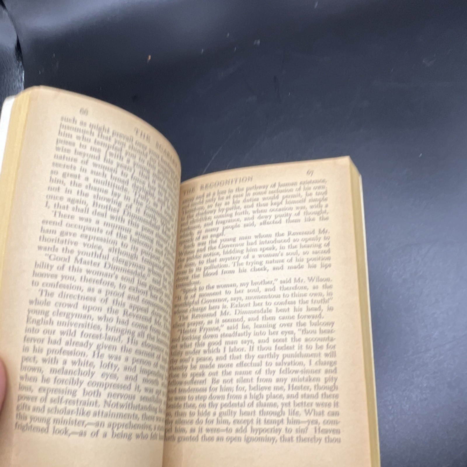 The Scarlet Letter Nathaniel Hawthorne vintage Paperback 9th printing 1962 red