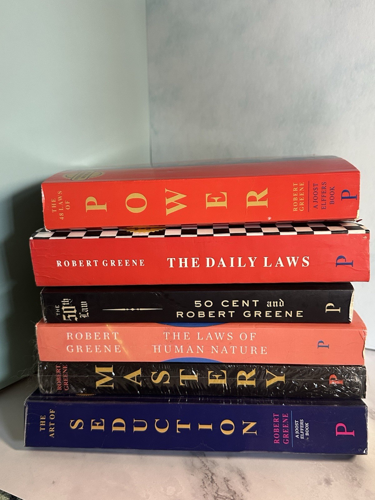 Robert Greene 6 Book Collection Set Power Human Nature Mastery Daily Laws 50th