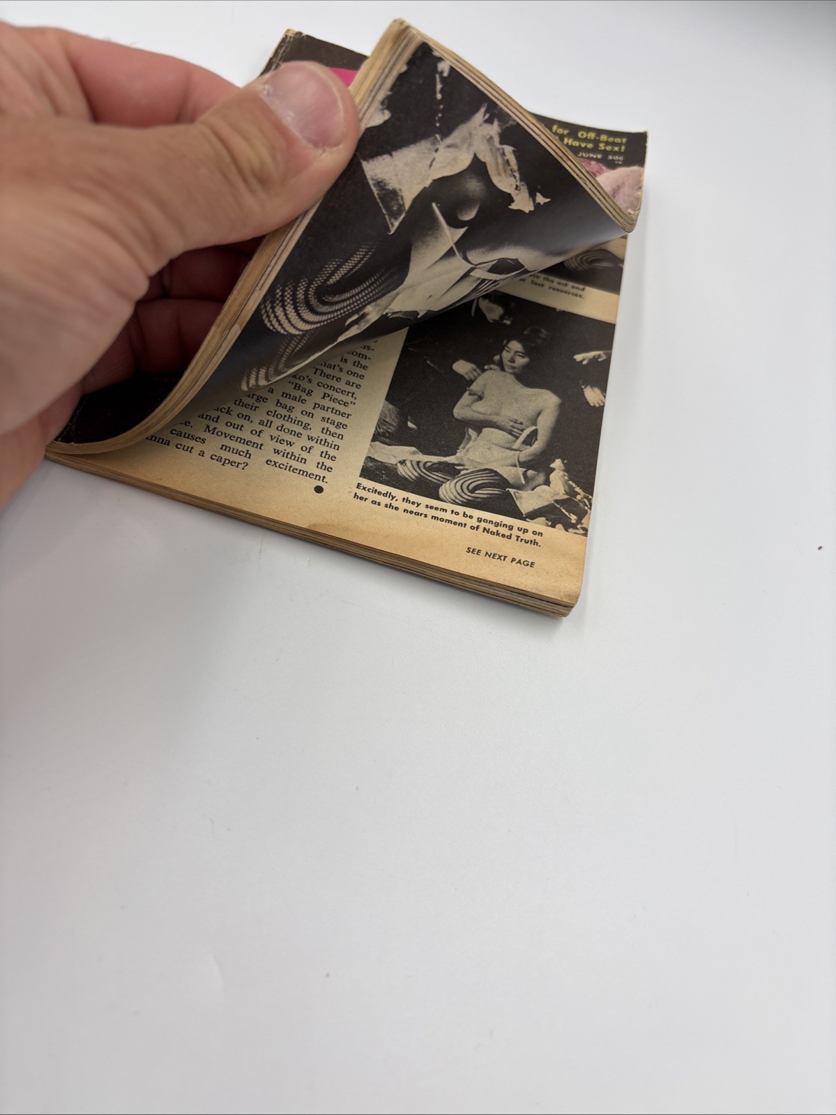 TAB “THE POCKET PICTURE MAGAZINE” June 1968 VINTAGE EROTIC BOOK