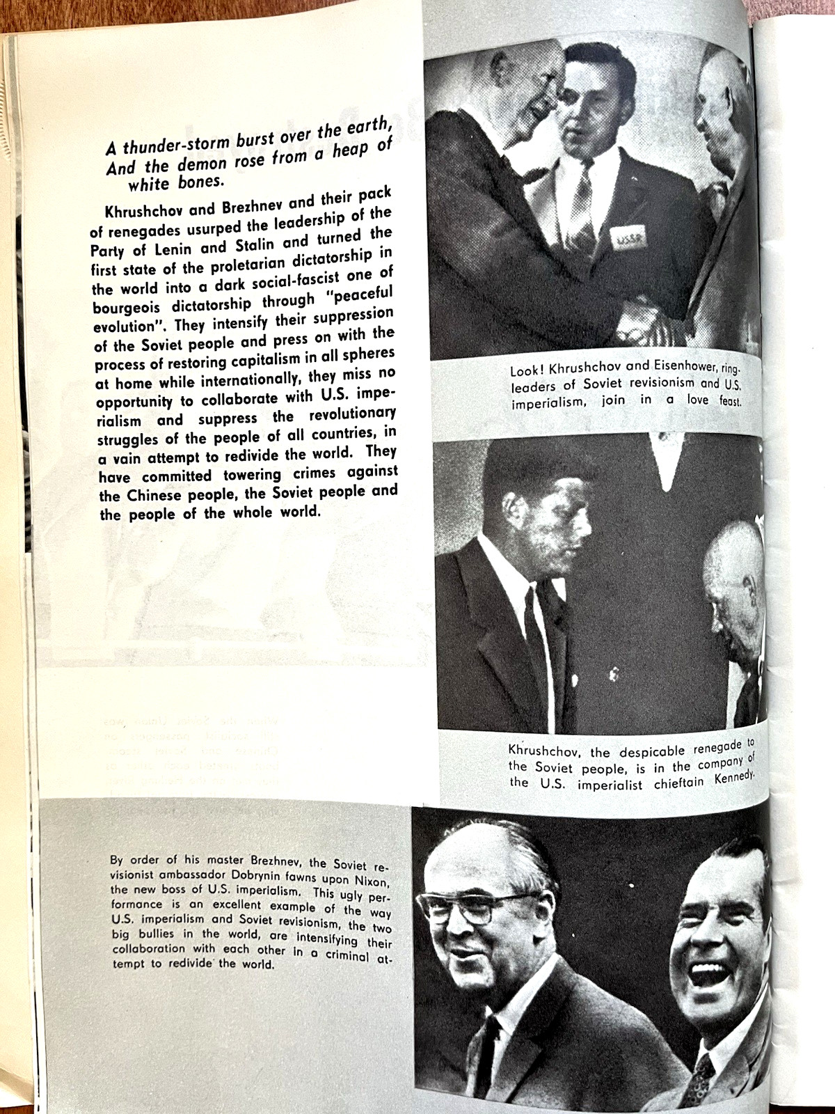 Down With the New Tsars! (Chinese anti-Soviet propaganda book, 1969, SC) VG
