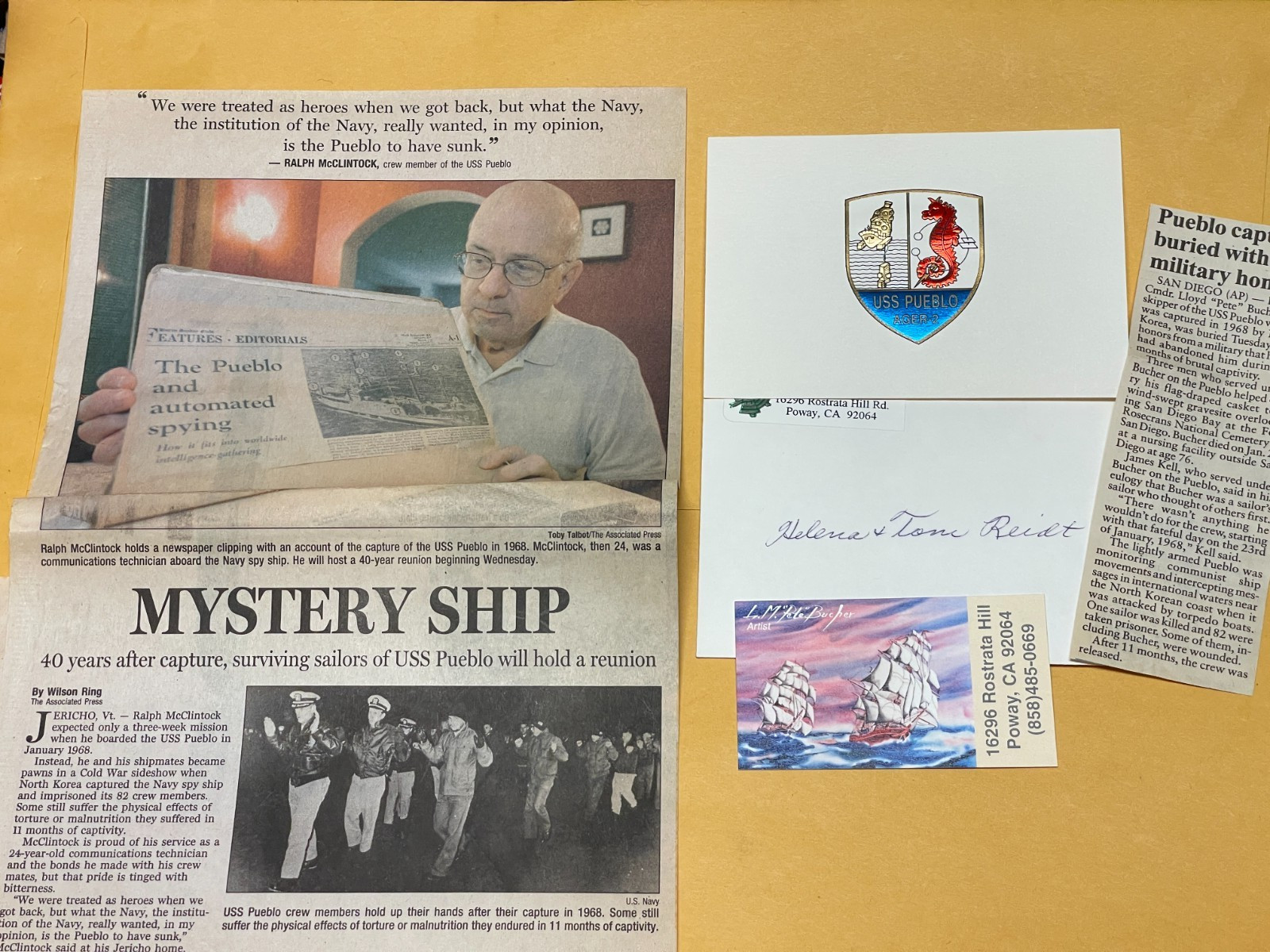 SIGNED / LLOYD M ‘PETE’ BUCHER MY STORY / USN Captain USS Pueblo 1st Print+ More