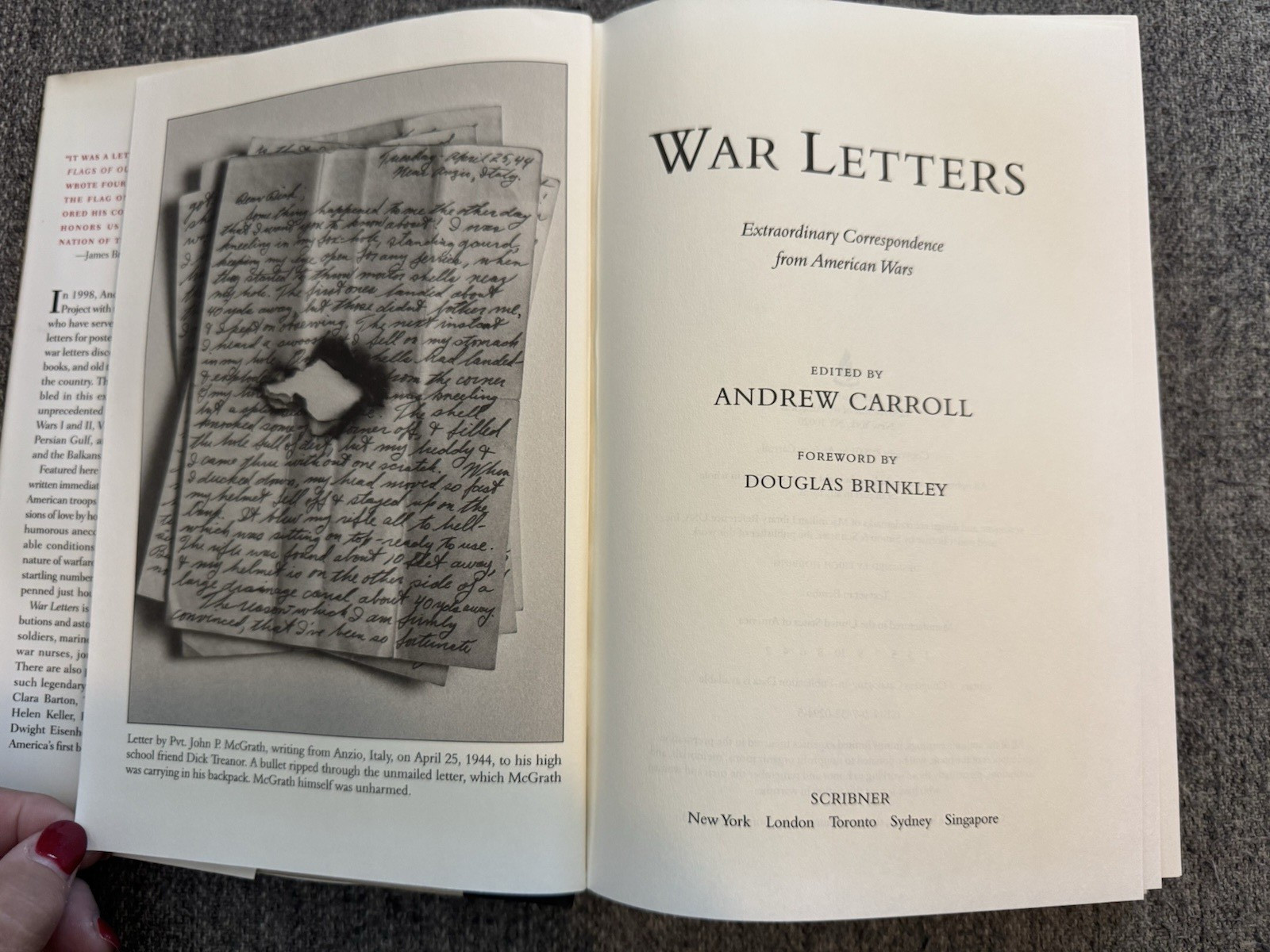 War Letters: Extraordinary Correspondence from American Wars by Andrew Carroll