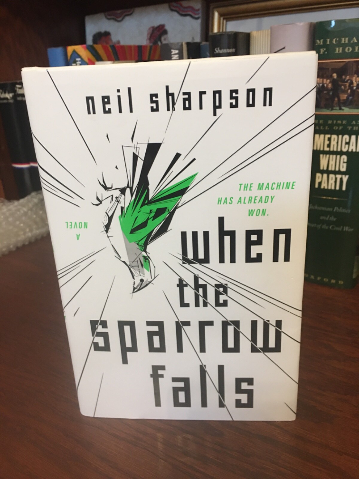 When the Sparrow Falls. Neil Sharpson 1st HC Ptg. Tor 2021. Fine Unread