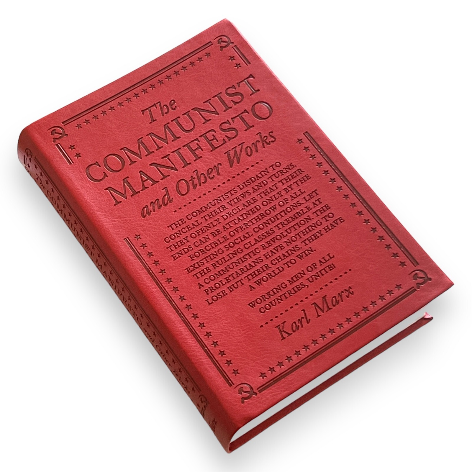 THE COMMUNIST MANIFESTO & Other Works by Karl Marx Faux Leather Flexi Bound NEW