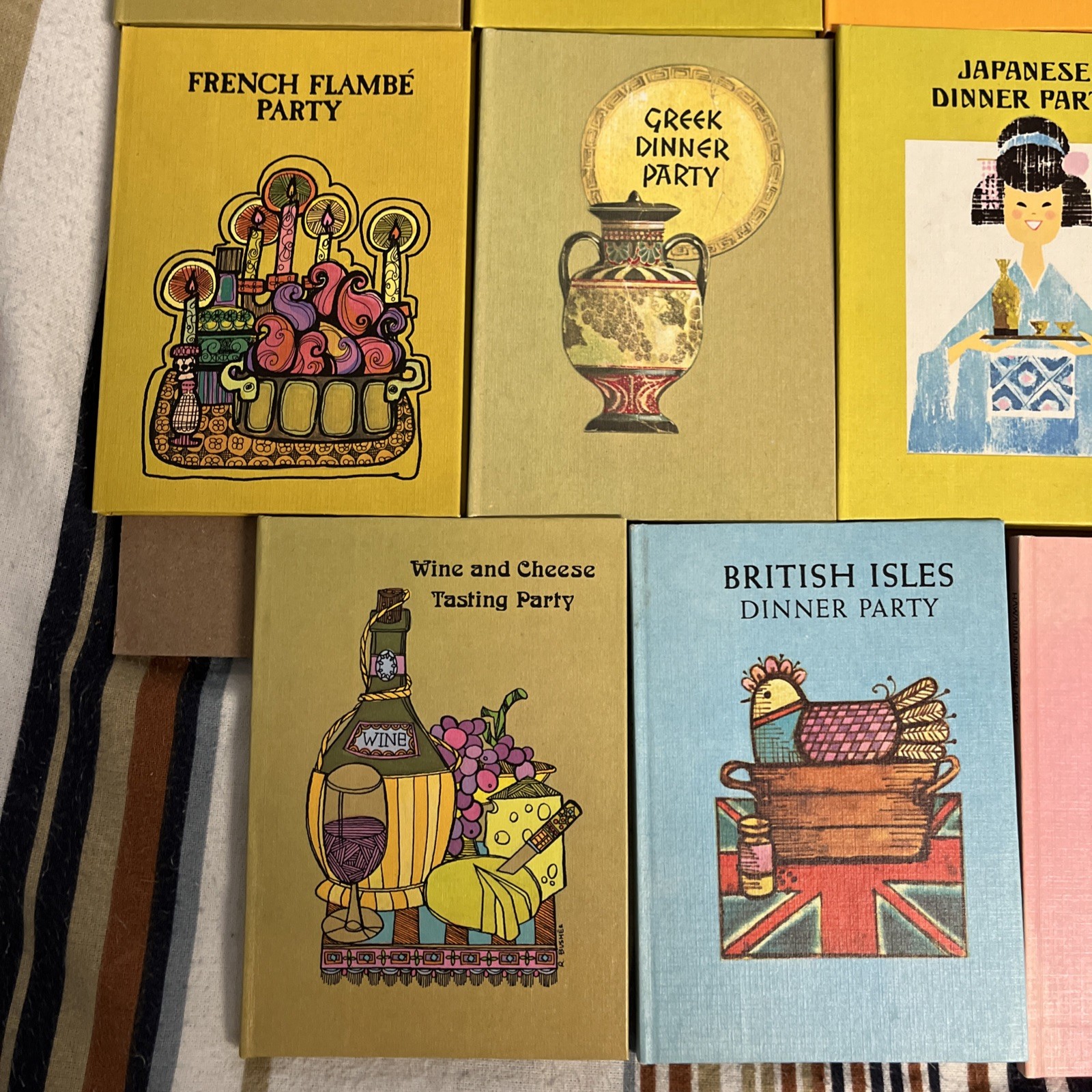 Lot of 23 Kaufman International Dinner party series Buzza Books 1971
