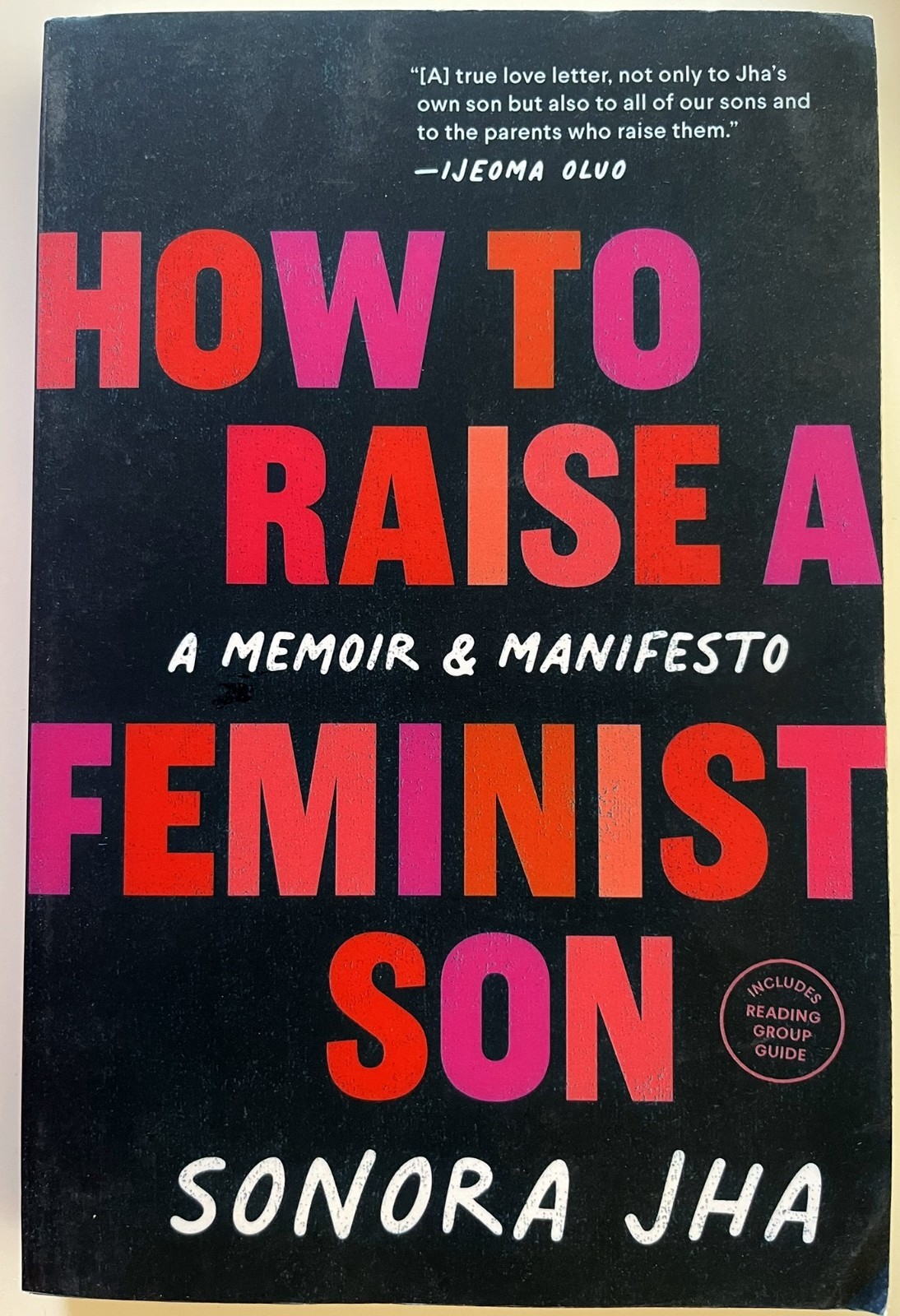 How to Raise a Feminist Son: A Memoir & Manifesto by Sonora Jha: Very Good