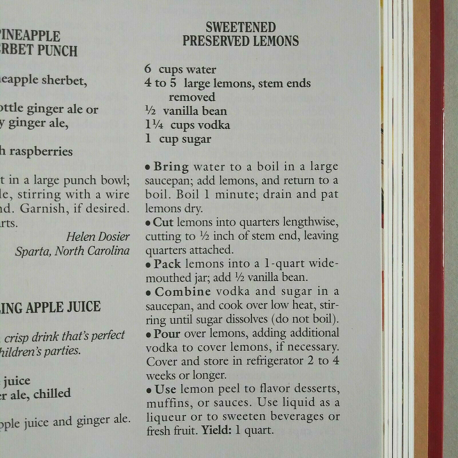Vintage Southern Living 1995 Annual Recipes Cookbook Hardcover 368 Pages