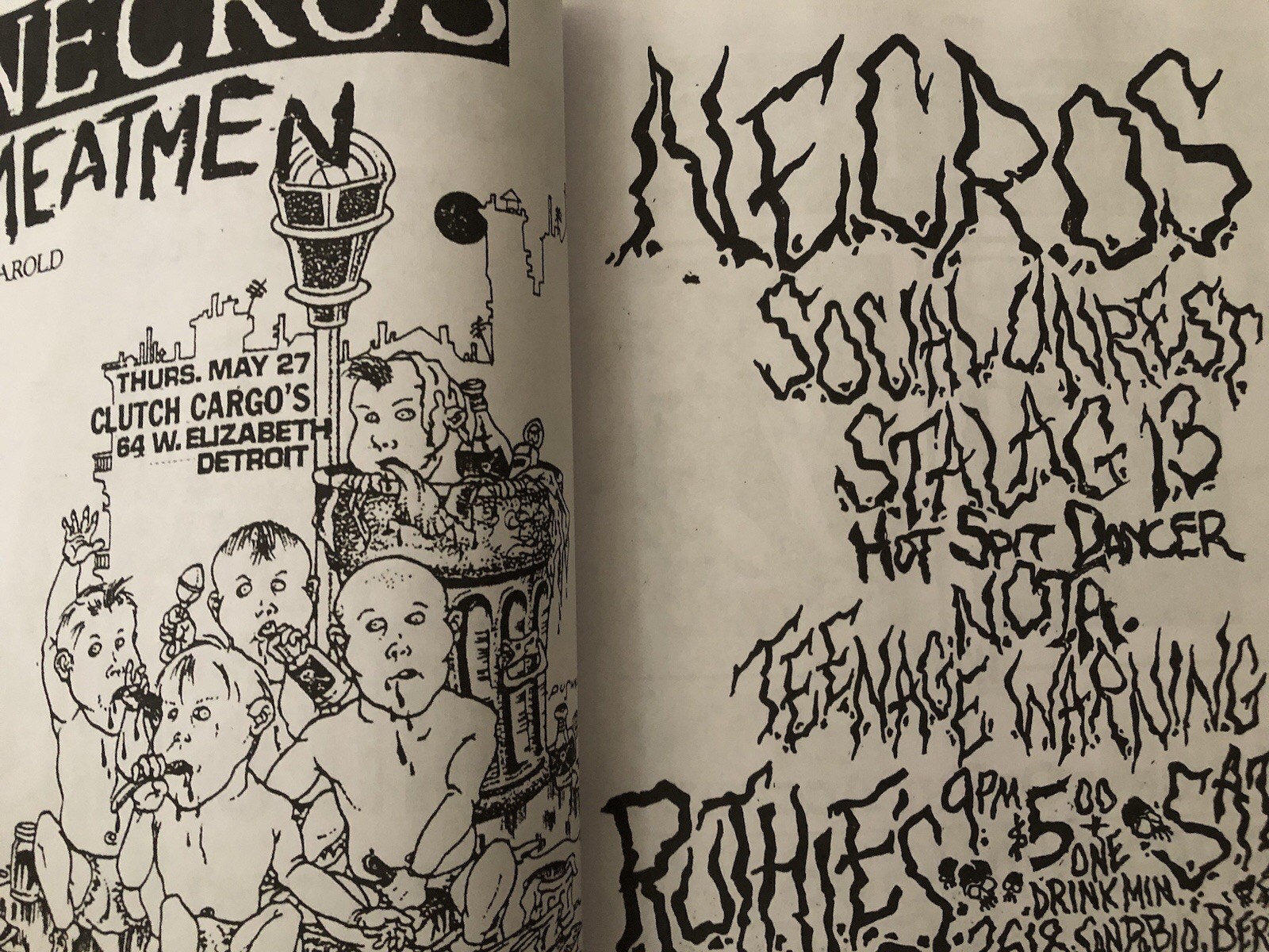400 Punk Rock Flyers Book – Minor Threat, Bad Brains, Circle Jerks, Misfits FEAR