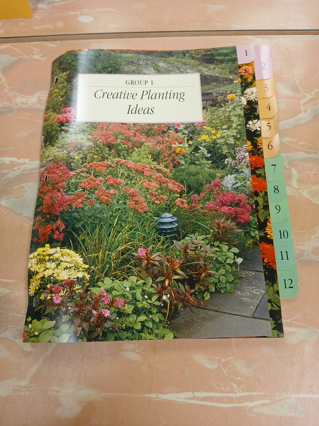 Gardening Made Easy 3-Ring Binder Full Set Of 12 Dividers ONLY Replacements