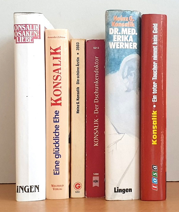 BUCHPAKET+ROMANE+6 BÜCHER+ 6 x HEINZ G. KONSALIK+TB+HC+BUNDLE