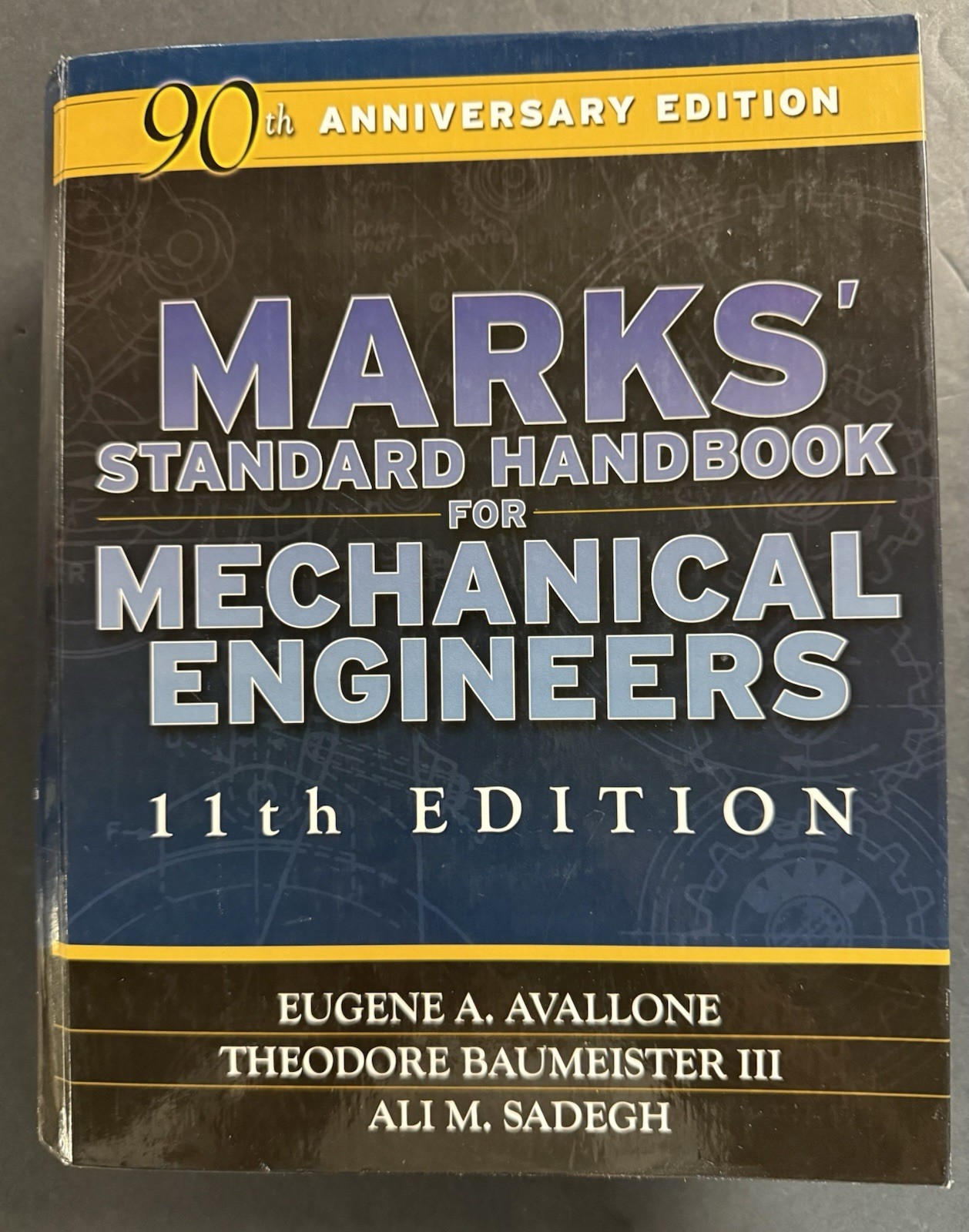 MARKS’ STANDARD HANDBOOK FOR MECHANICAL ENGINEERS 11th/Anniv Ed (2007, HC) VG
