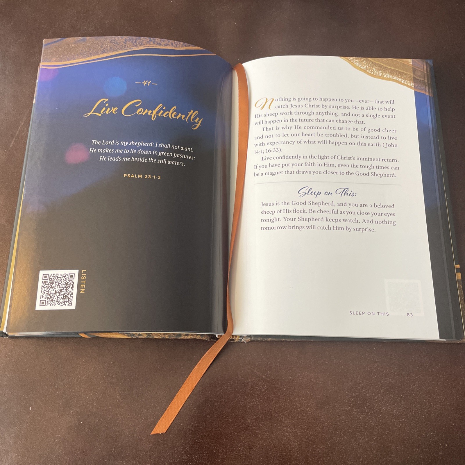 Sleep On This Dr. David Jeremiah 2023 Devotional Christian Hardcover Turning