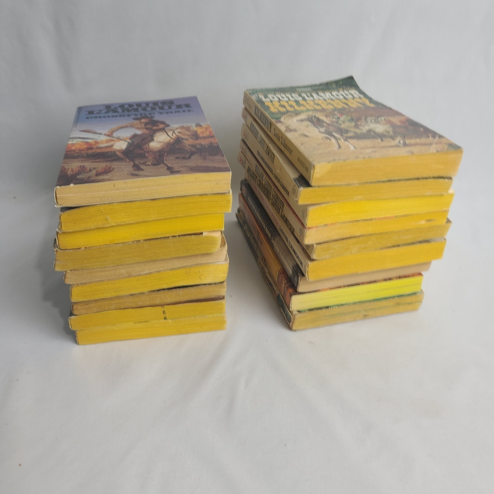 18 Piece Lot Of Louis L’amour Western Trade Paperback Books Titles As Shown