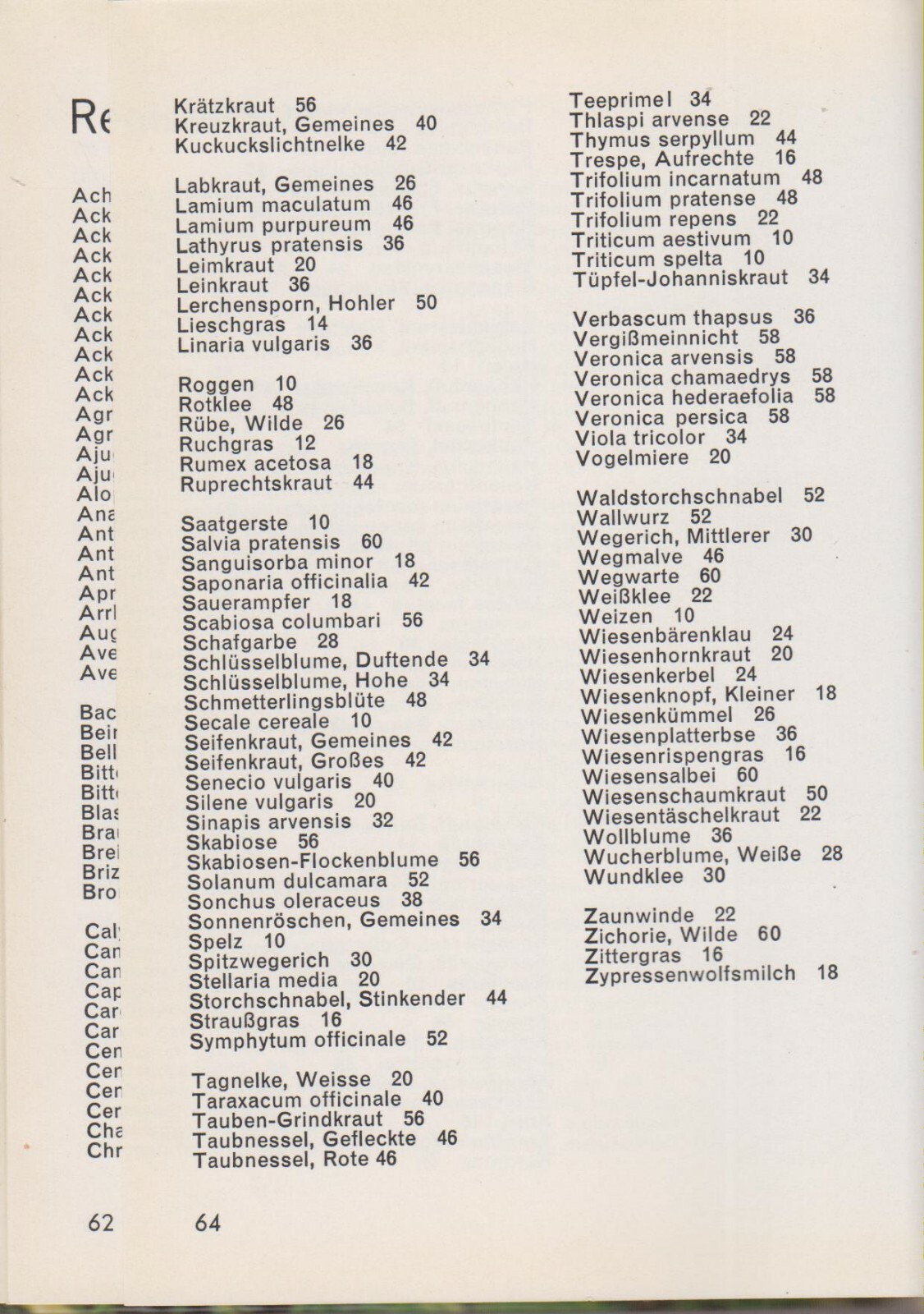 Wiesenblumen I (Hallwag Taschenbuch 23 Botanik) (Hardcover: Meadow Flowers) In G