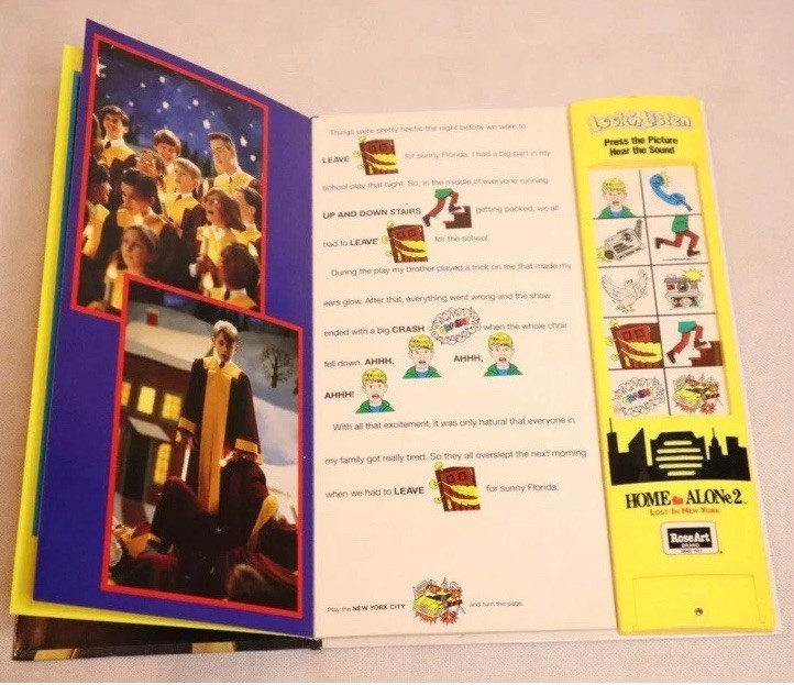 HOME ALONE 2 LOST NEW YORK VTG SOUND & STORYBOOK LOOK ‘N LISTEN ELECTRONIC 1992