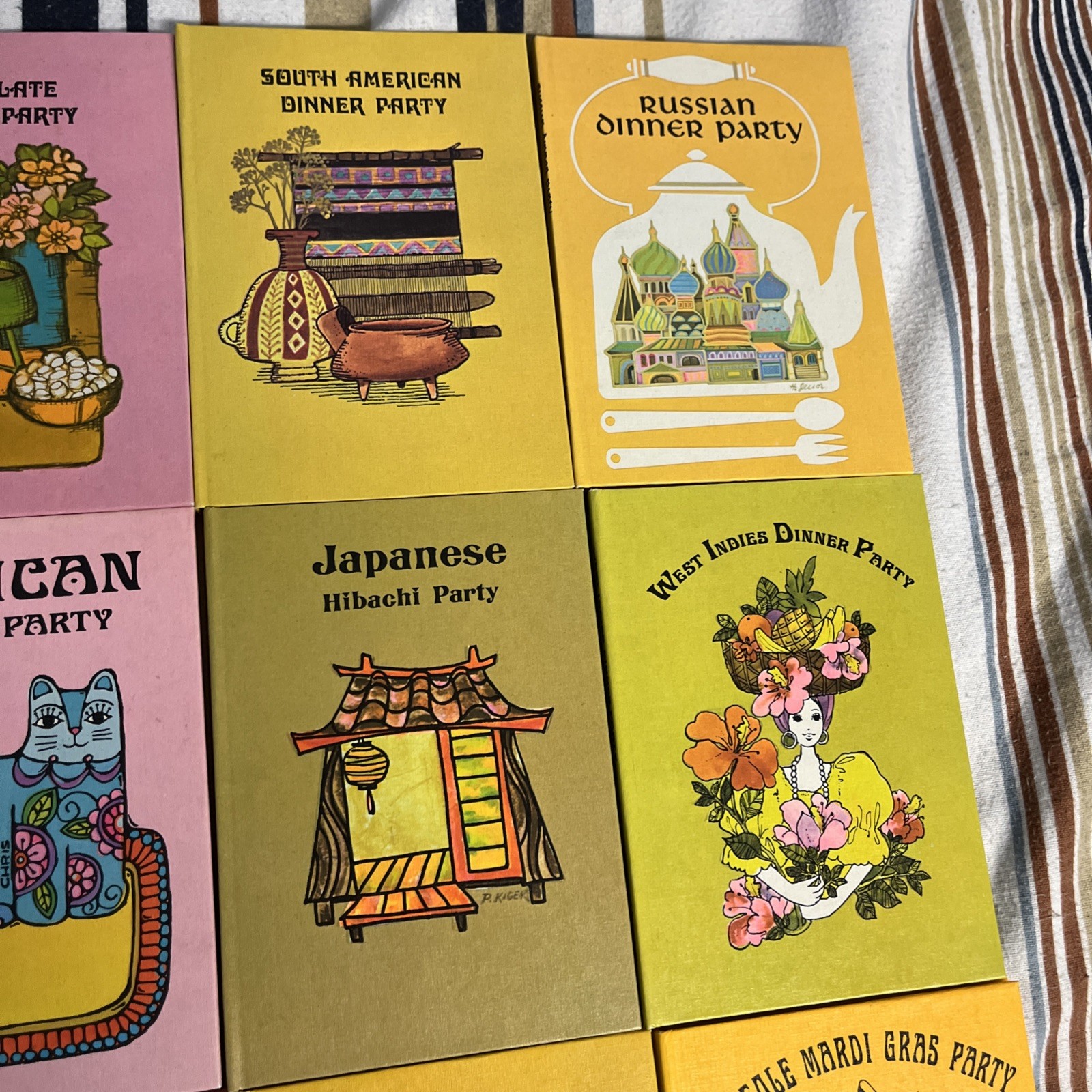 Lot of 23 Kaufman International Dinner party series Buzza Books 1971