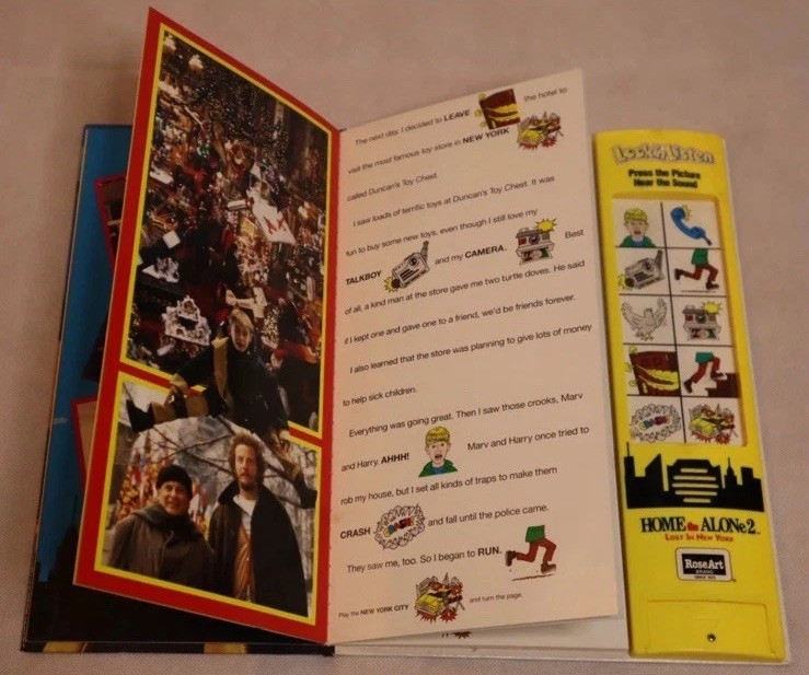 HOME ALONE 2 LOST NEW YORK VTG SOUND & STORYBOOK LOOK ‘N LISTEN ELECTRONIC 1992