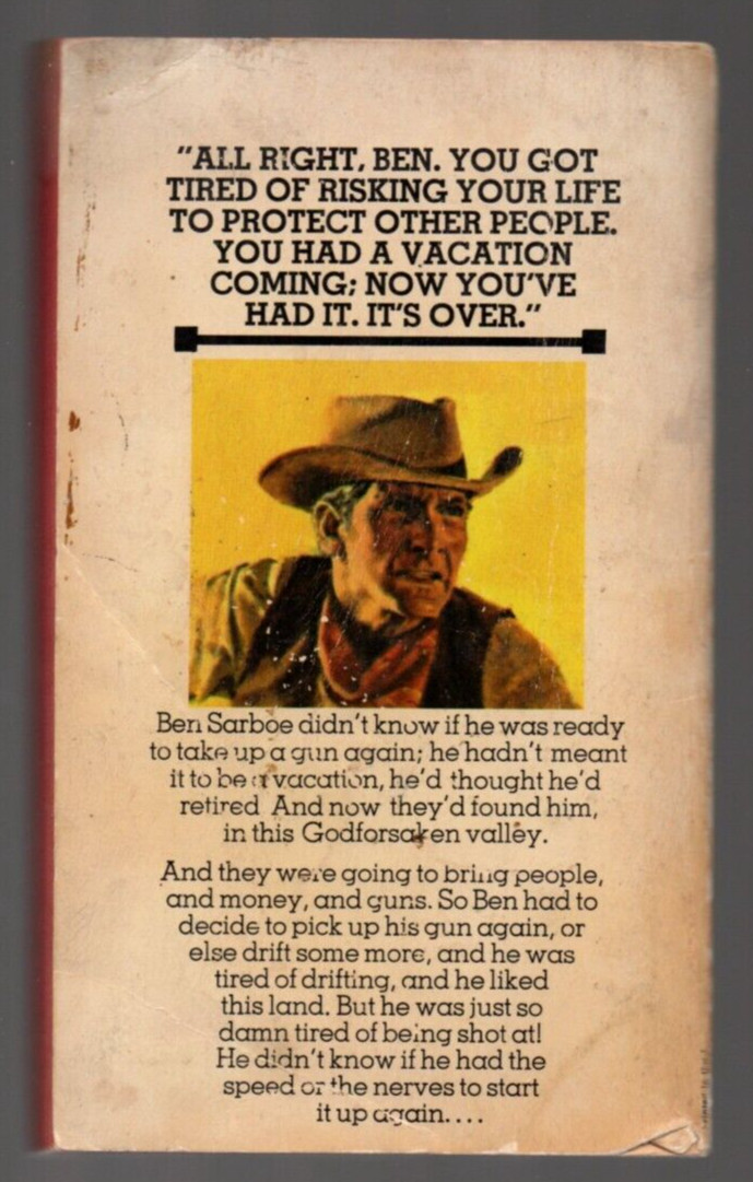 By Gun And Spur 1970 Paperback Book Joseph Wayne Western Action Adventure