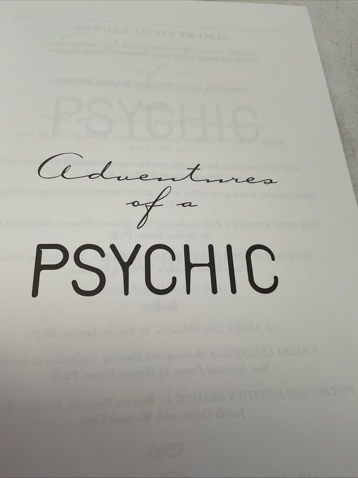 Adventures of a Psychi – Sylvia Browne – 1999 Hay House Paperback