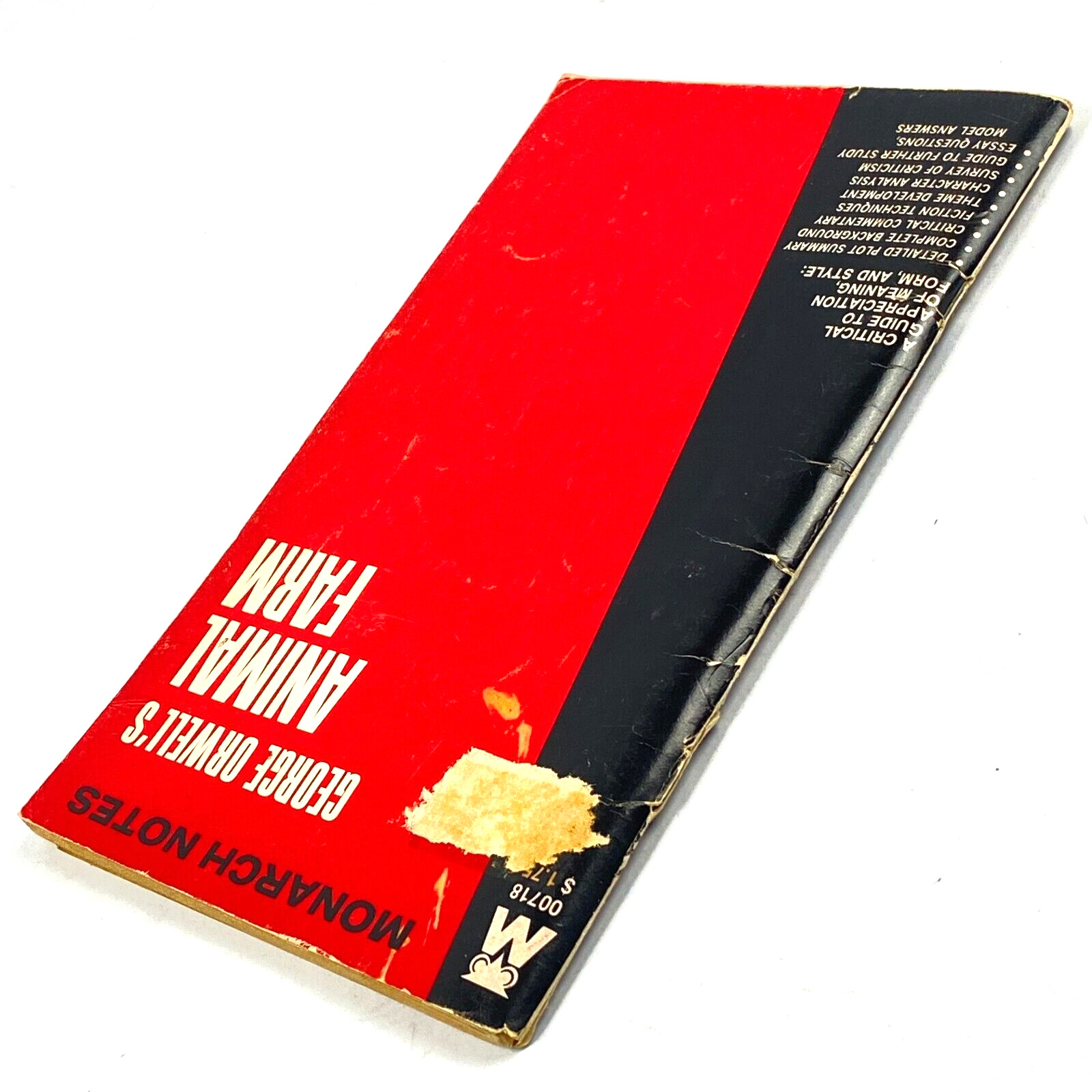 Animal Farm by George Orwell 1965 Monarch Notes Booklet #00718 Vintage