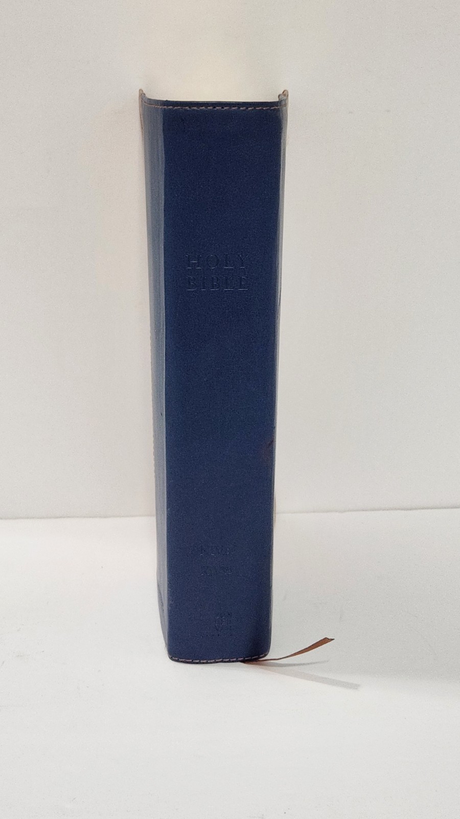 NIV, KJV, Parallel Bible, Large Print, Leathersoft, Navy/Tan.