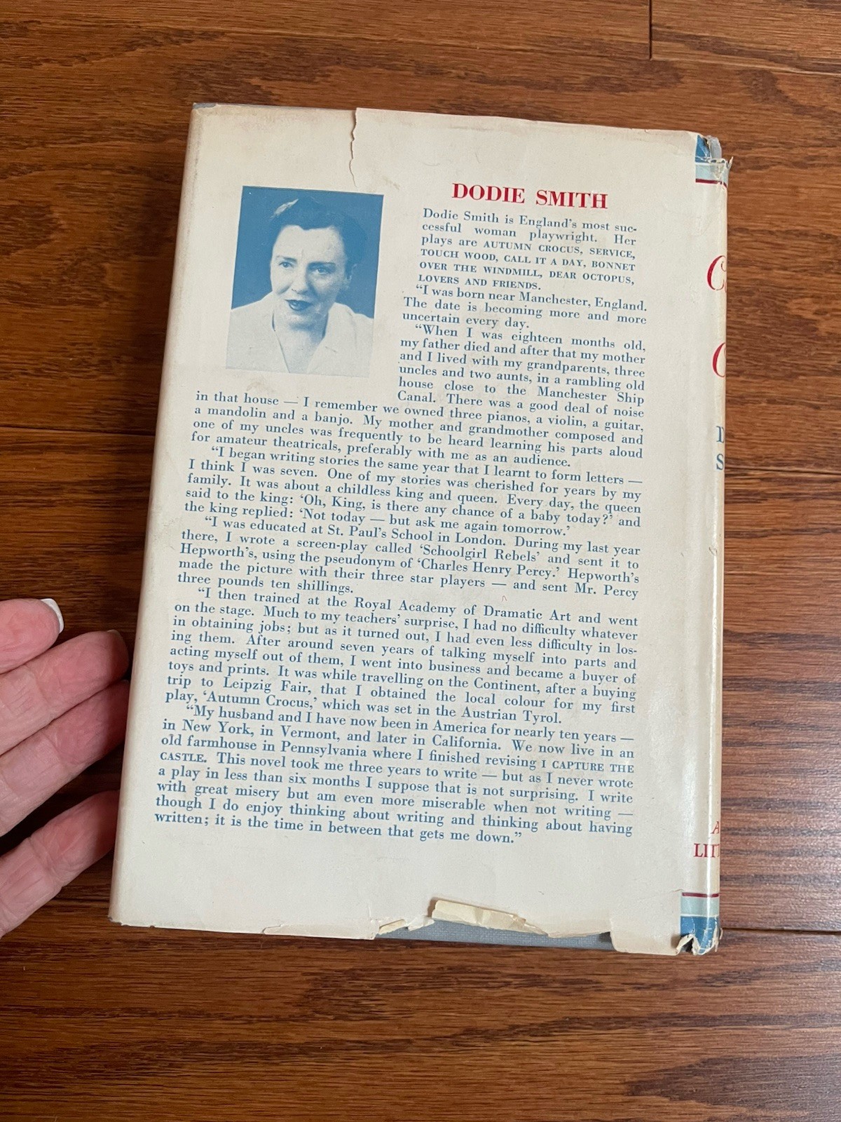I Capture the Castle Dodie Smith 1948 Little Brown Book Club Edition w/ DJ HC