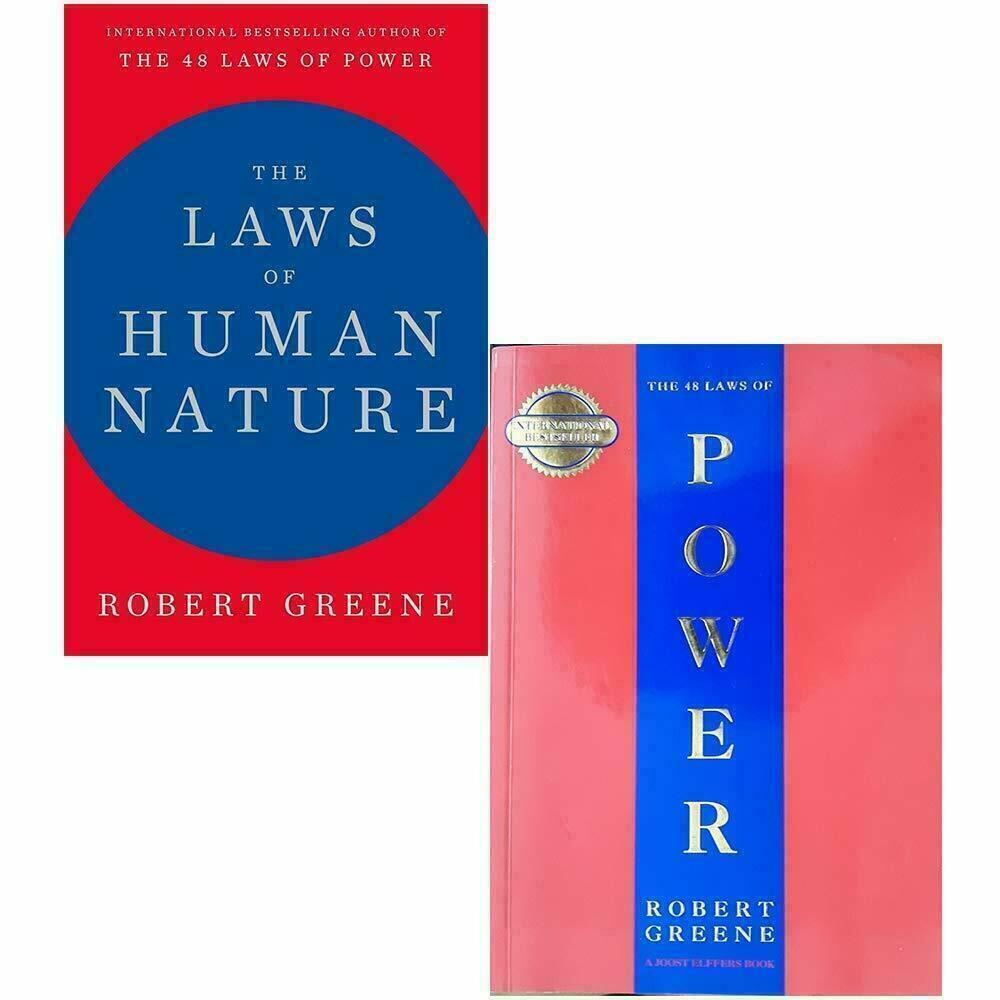 Robert Greene 2 book The 48 Laws Of Power with Human Nature New Stock Fast Ship