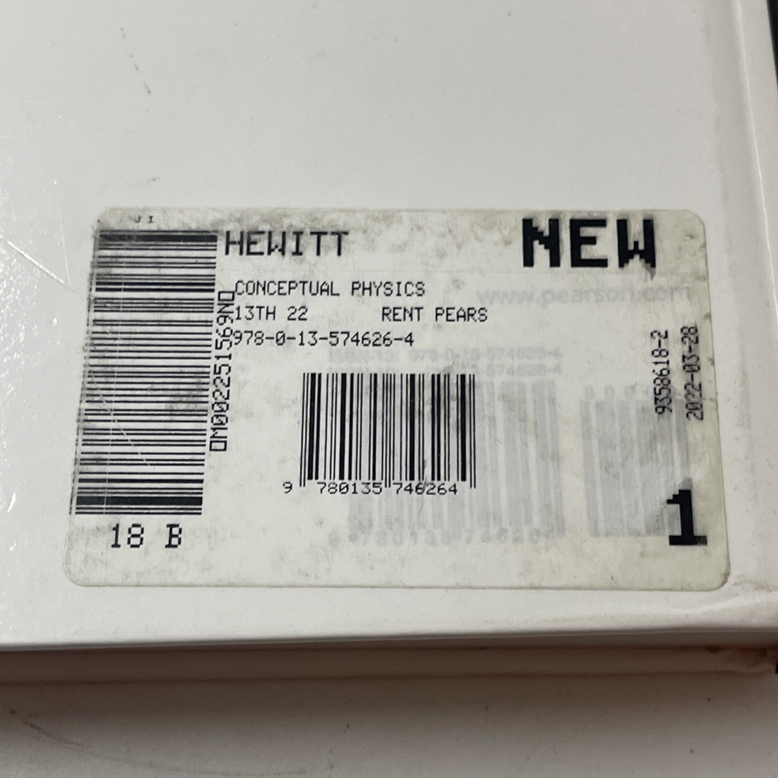 Rental Edition: Conceptual Physics 13th Edition Paul G Hewitt New Dinged