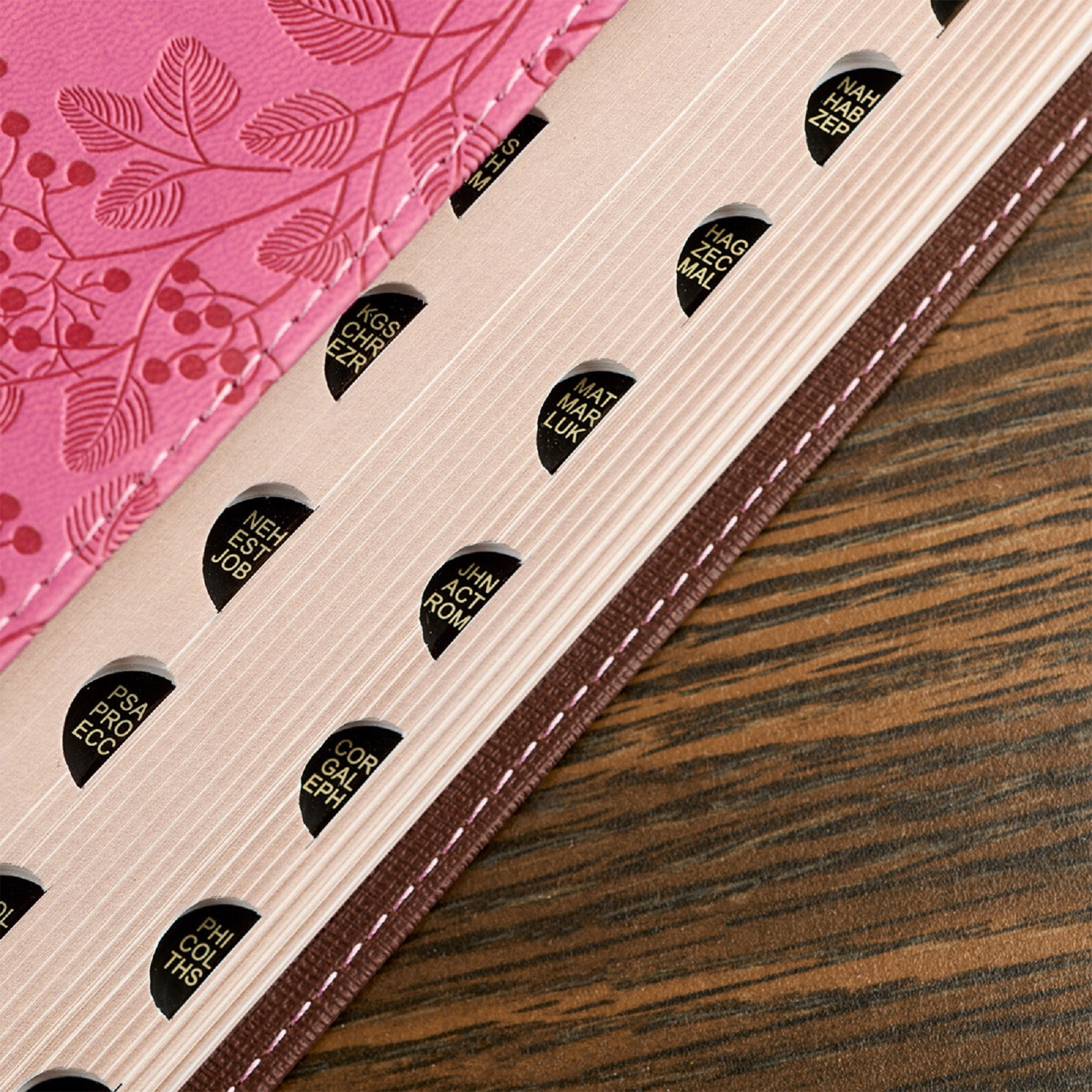 KJV Giant Print Brown Berry Pink Thumb Indexed BRAND NEW in Shrink Wrap!!!