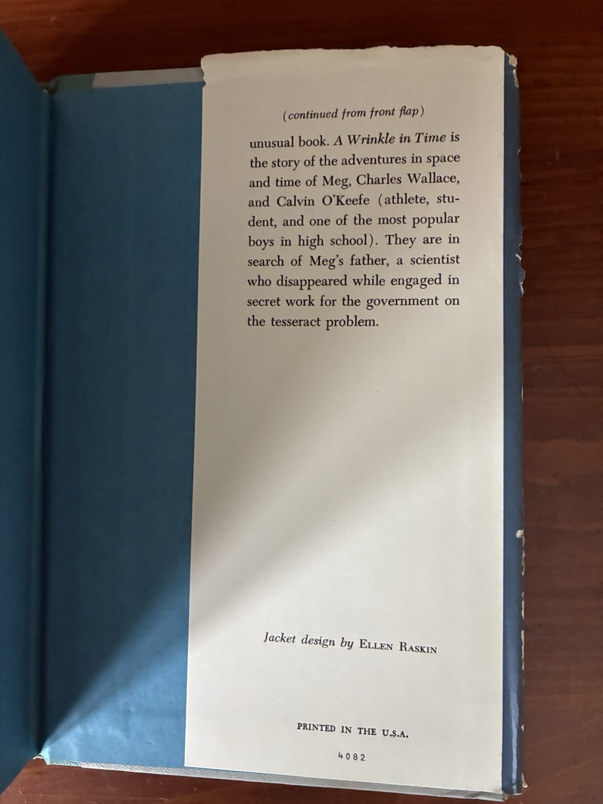 A Wrinkle in Time By Madeleine L’engle Hardcover Book 1962 Book Club 1st Edition