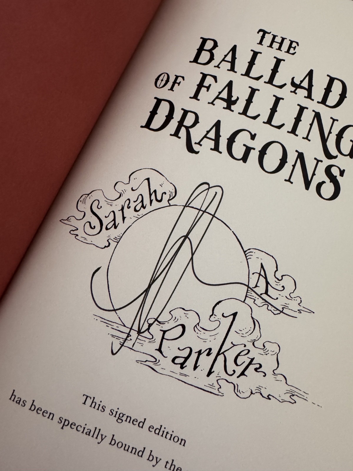 THE BALLAD OF FALLING DRAGONS SIGNED DELUXE EDITION BY SARAH A PARKER