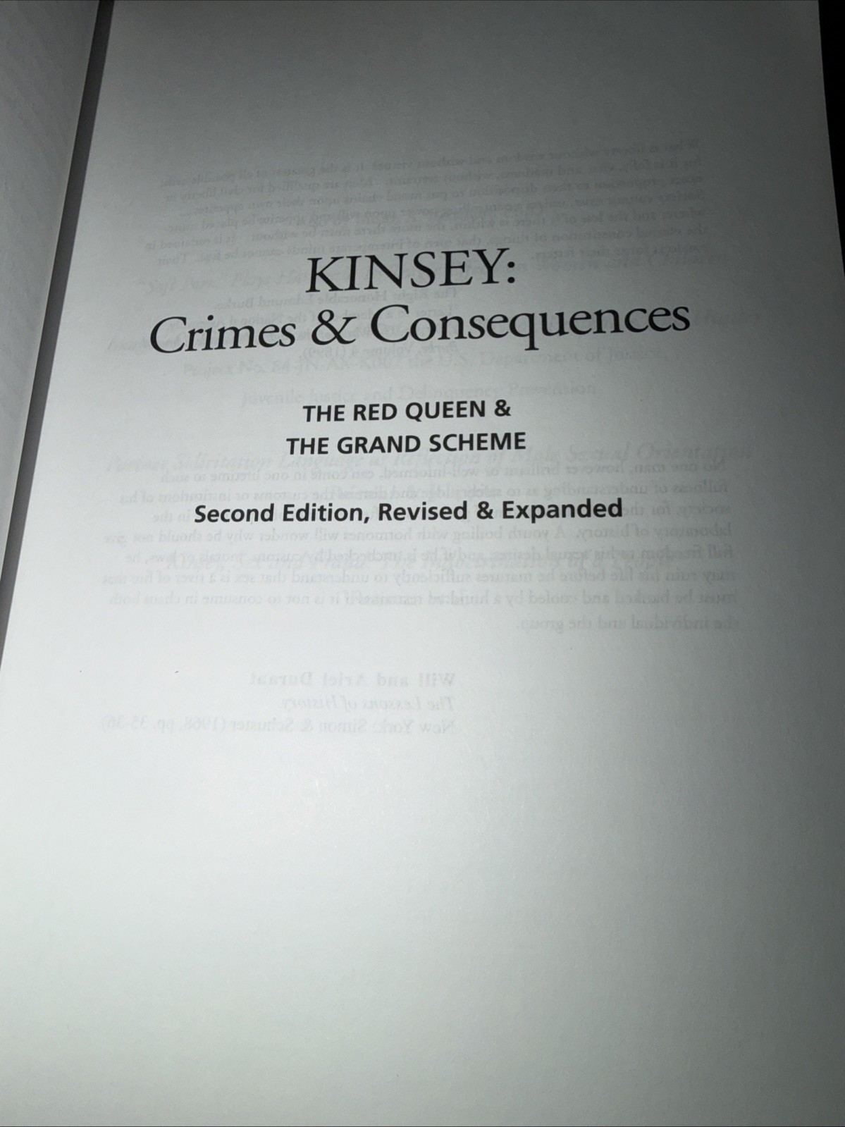 Kinsey: Crimes and Consequences by Reisman, 1998
