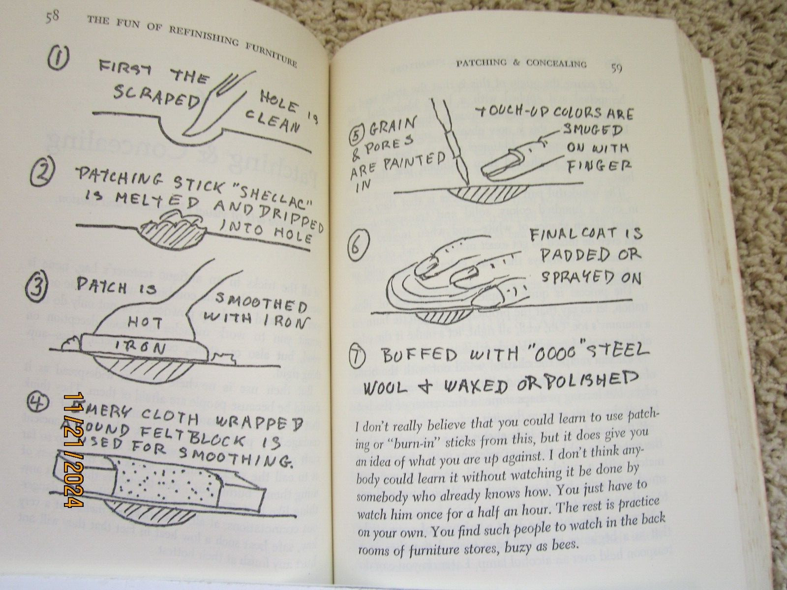 “The Fun of Refinishing Furniture” 1976 Grotz 244 pages ISBN 0-385-14916-6