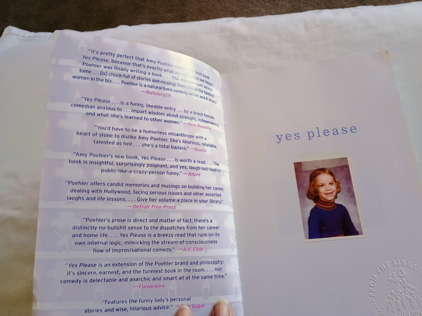 Pre Owned Softcover Book “Yes Please” Amy Poehler Dey St. Publisher