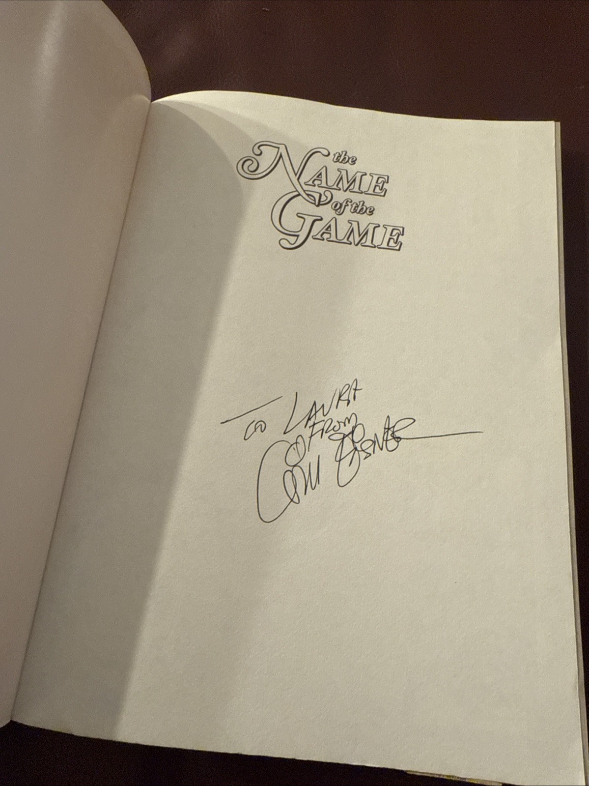 SIGNED Will Eisner The Name of the Game Paperback Book