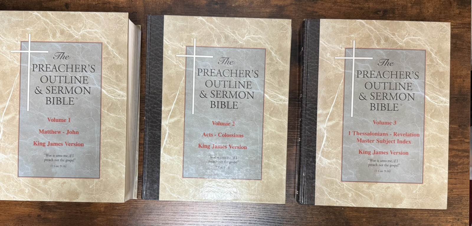 Preacher’s Outline & Sermon Bible-KJV Hardcover Leadership 3 VOLUMES