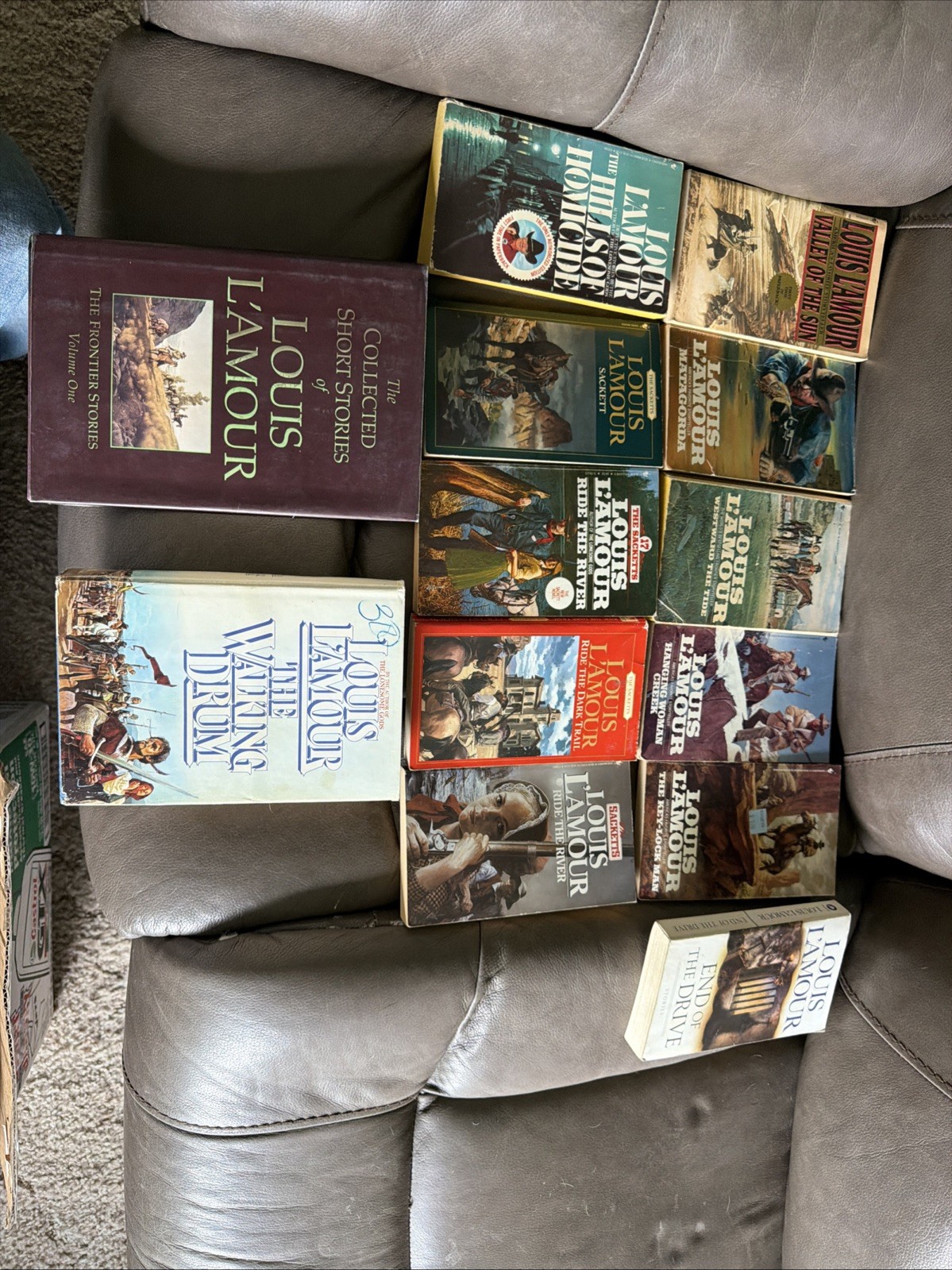 Lot of 47 Louis L’amour Paperback Novels,Short Stories Hardback Sackett