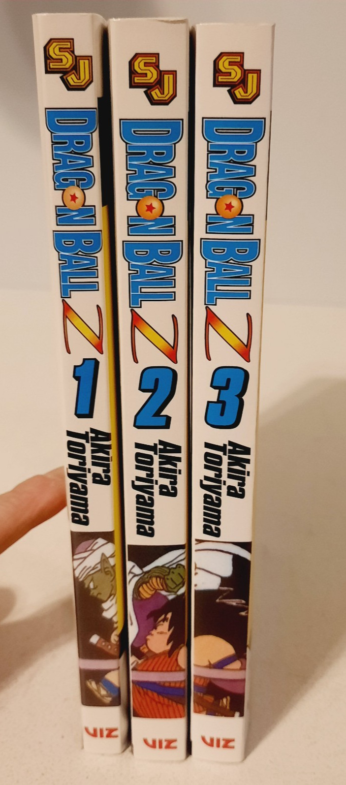 Dragon Ball Z, Volume 1, 2 & 3 Akira Toriyama Shonen Jump Manga Paperbacks