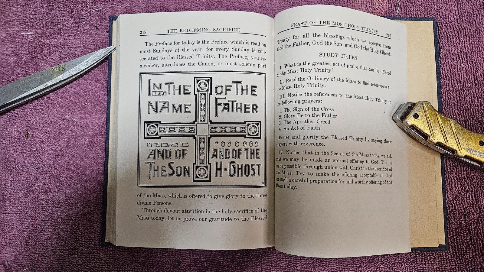 § Redeeming Sacrifice by Michel & Stegmann 1947 HC 1st Ed PreVatican II Catholic