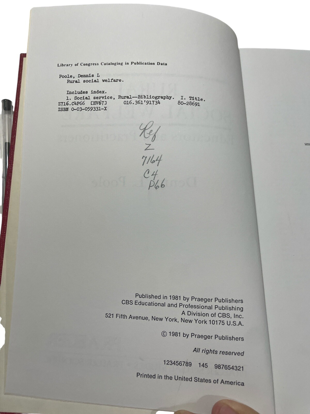 Rural Social Welfare. Educators and Practitioners An Annotated Bibliography 1981