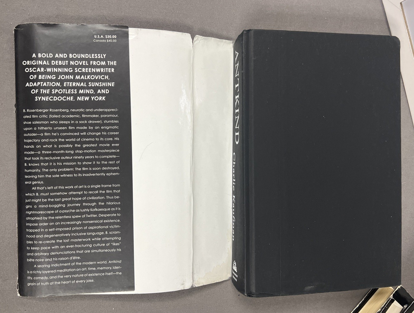 Antkind A Novel by Charlie Kaufman (2020, Hardcover) Fiction US 1st Edition