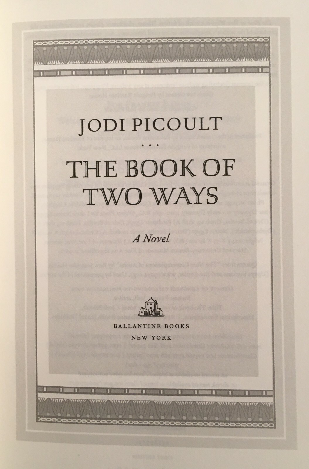 SIGNED ~ THE BOOK OF TWO WAYS by Jodi Picoult (2020, Hardcover) 1st/1st
