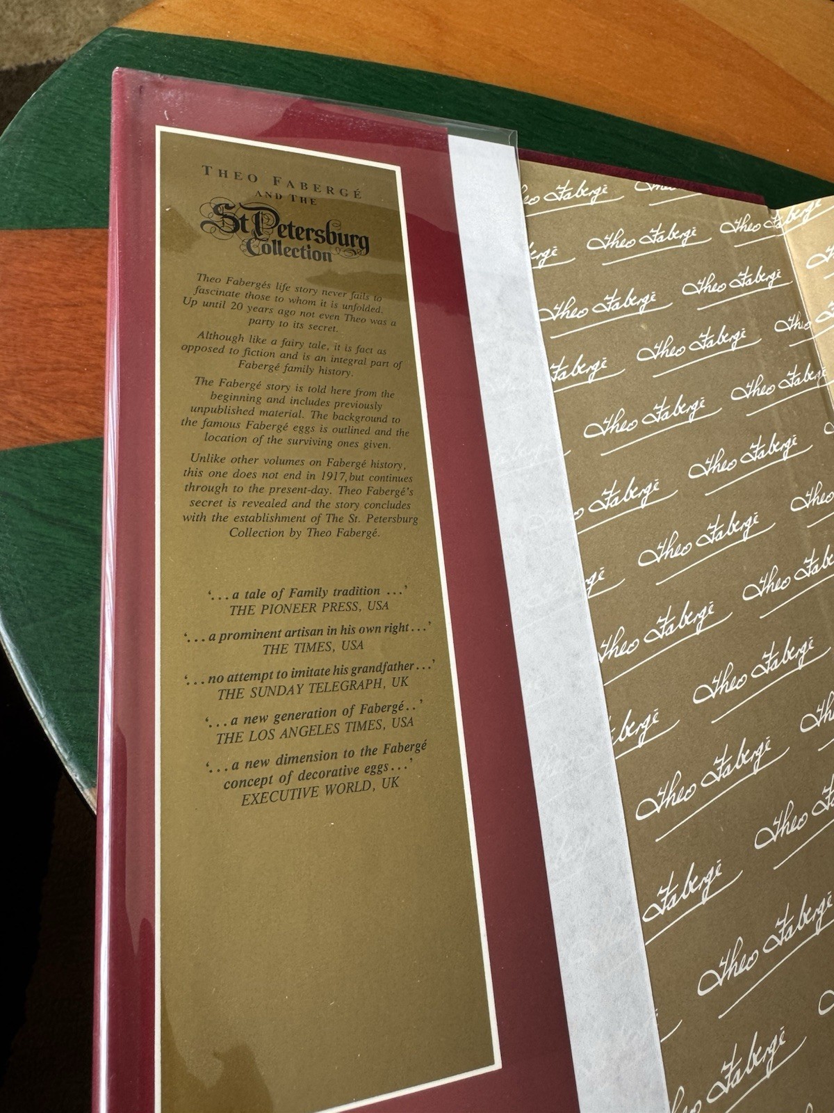 Theo Fabergé & The St. Petersburg Collection SIGNED* HC Leather by Theo Fabergé!