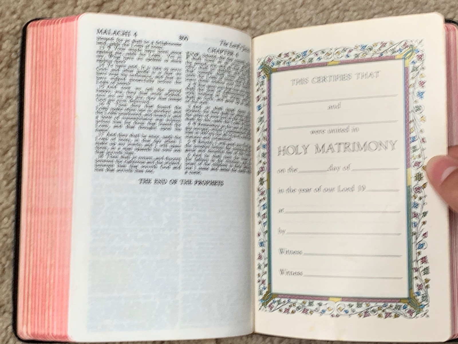 Bible world publishing company compact red letter 1950s 652 361 Morocco