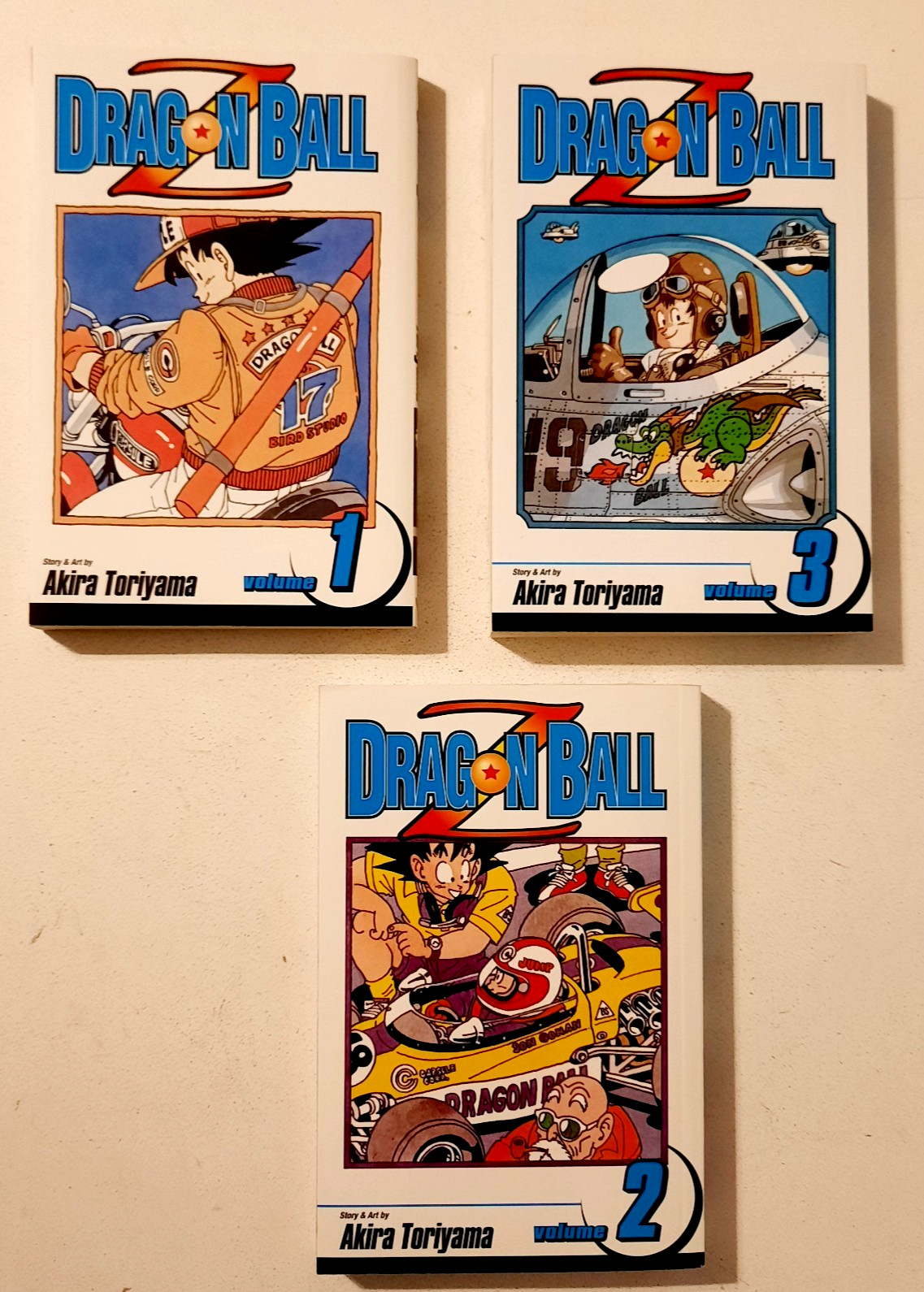 Dragon Ball Z, Volume 1, 2 & 3 Akira Toriyama Shonen Jump Manga Paperbacks
