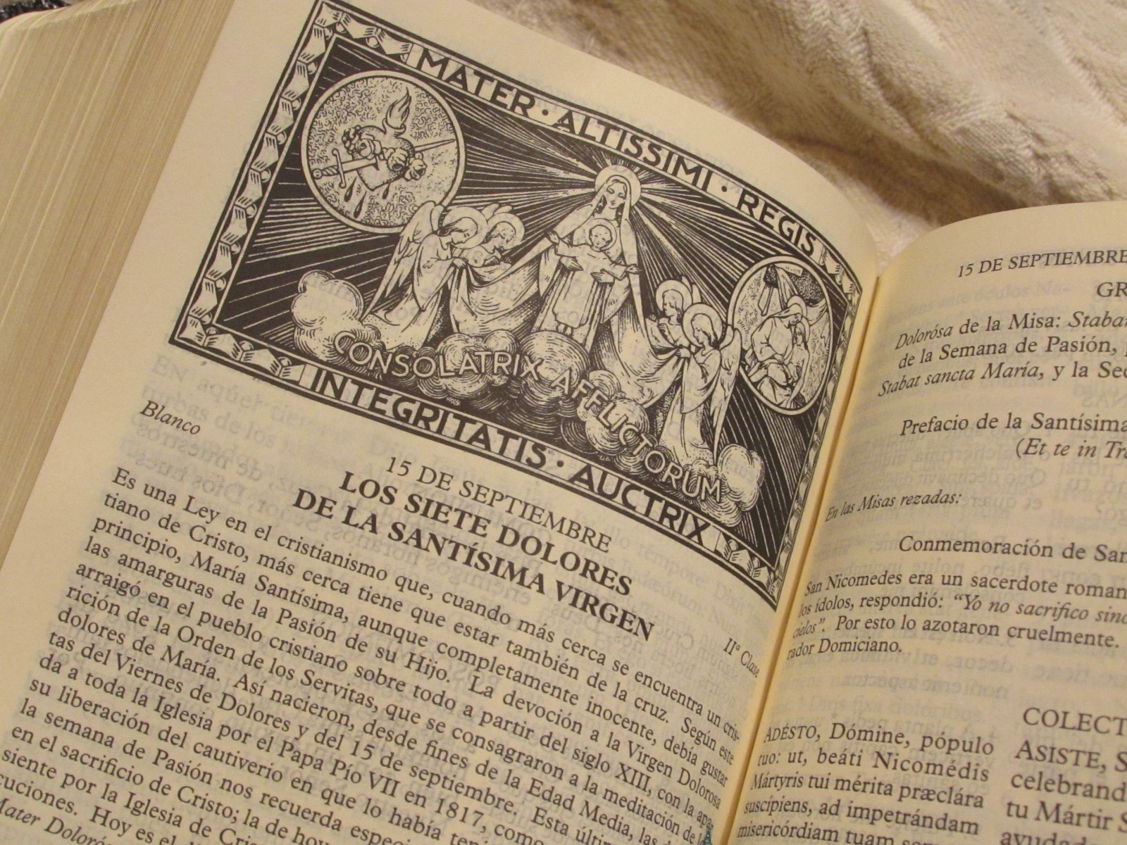 1962 Misal Diario Catolico Apostolico Roma for the Traditional Latin Mass Black