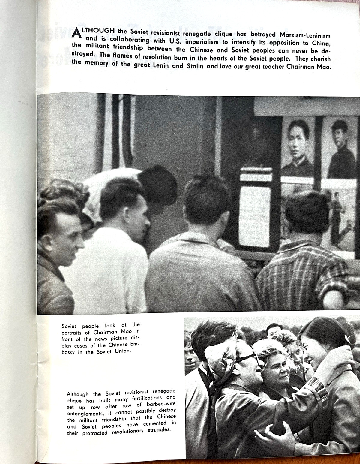 Down With the New Tsars! (Chinese anti-Soviet propaganda book, 1969, SC) VG