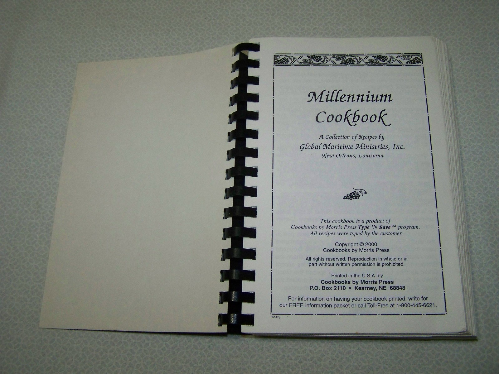 Global Maritime Ministries Cookbook New Orleans Louisiana 2000 400 pages