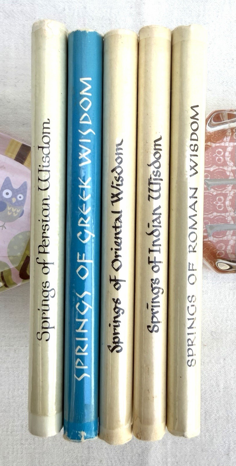 Rare 5 vol Set “Springs of Wisdom” Vintage Series (1960s) Mini Book Near Fine