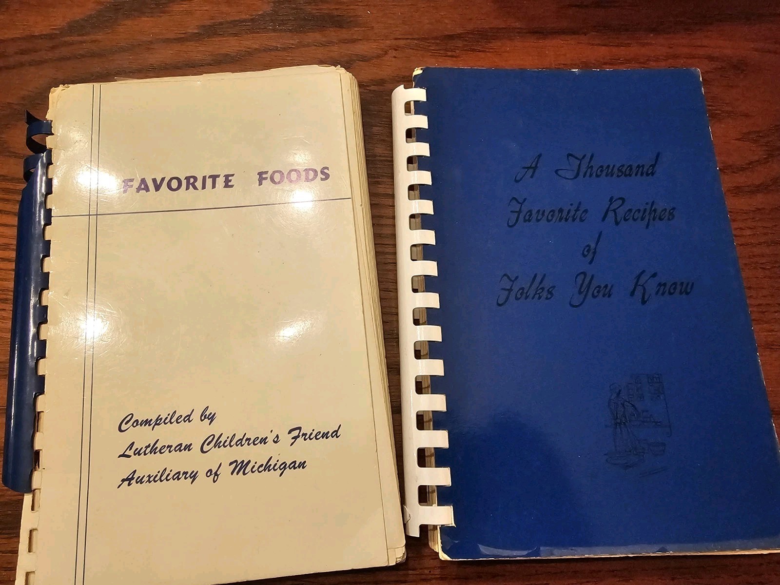 Vintage Lot 11 Midwest Church Community Cookbooks 1940s – 1970s Mich Iowa IL KY